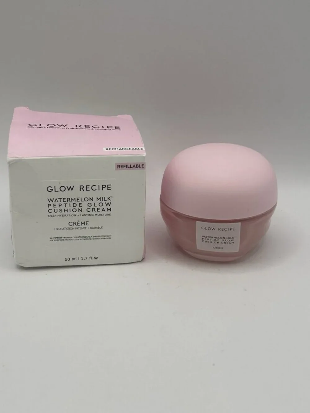 Glow Recipe Watermelon Milk Peptide Glow Cushion Cream 50ml Peptides Refillable